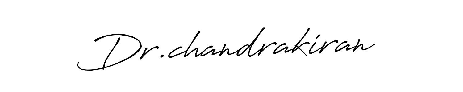 Create a beautiful signature design for name Dr.chandrakiran. With this signature (Antro_Vectra_Bolder) fonts, you can make a handwritten signature for free. Dr.chandrakiran signature style 7 images and pictures png