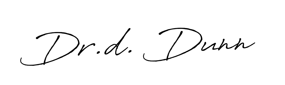 You should practise on your own different ways (Antro_Vectra_Bolder) to write your name (Dr.d. Dunn) in signature. don't let someone else do it for you. Dr.d. Dunn signature style 7 images and pictures png