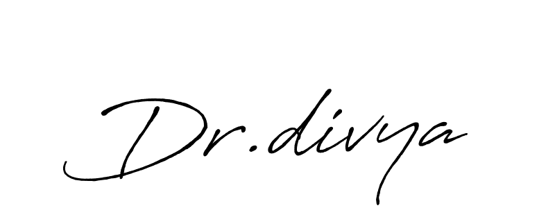 Dr.divya stylish signature style. Best Handwritten Sign (Antro_Vectra_Bolder) for my name. Handwritten Signature Collection Ideas for my name Dr.divya. Dr.divya signature style 7 images and pictures png