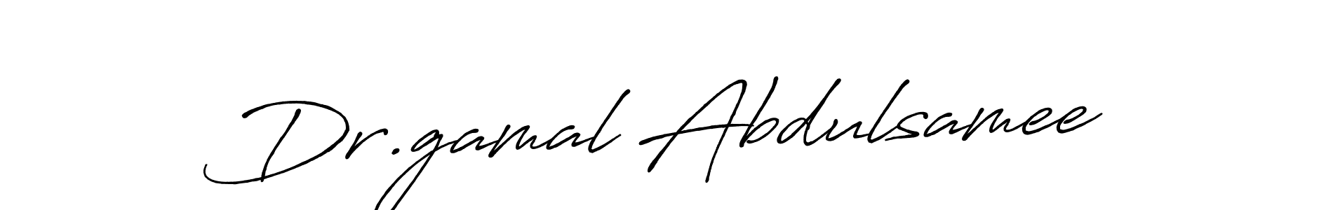 Also we have Dr.gamal Abdulsamee name is the best signature style. Create professional handwritten signature collection using Antro_Vectra_Bolder autograph style. Dr.gamal Abdulsamee signature style 7 images and pictures png