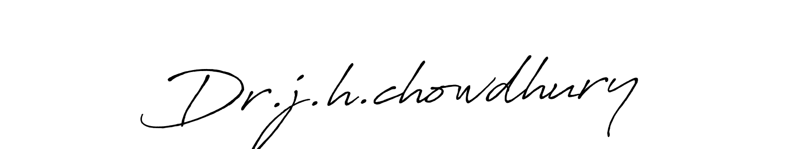 Design your own signature with our free online signature maker. With this signature software, you can create a handwritten (Antro_Vectra_Bolder) signature for name Dr.j.h.chowdhury. Dr.j.h.chowdhury signature style 7 images and pictures png