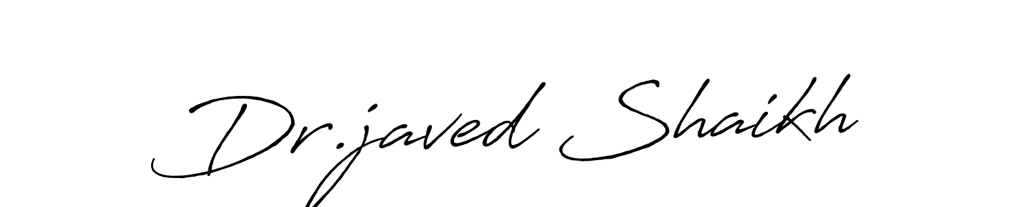 Design your own signature with our free online signature maker. With this signature software, you can create a handwritten (Antro_Vectra_Bolder) signature for name Dr.javed Shaikh. Dr.javed Shaikh signature style 7 images and pictures png
