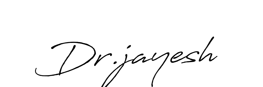 Use a signature maker to create a handwritten signature online. With this signature software, you can design (Antro_Vectra_Bolder) your own signature for name Dr.jayesh. Dr.jayesh signature style 7 images and pictures png