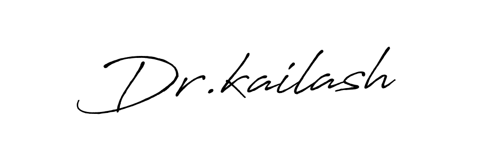 Also we have Dr.kailash name is the best signature style. Create professional handwritten signature collection using Antro_Vectra_Bolder autograph style. Dr.kailash signature style 7 images and pictures png