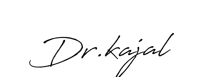 Use a signature maker to create a handwritten signature online. With this signature software, you can design (Antro_Vectra_Bolder) your own signature for name Dr.kajal. Dr.kajal signature style 7 images and pictures png