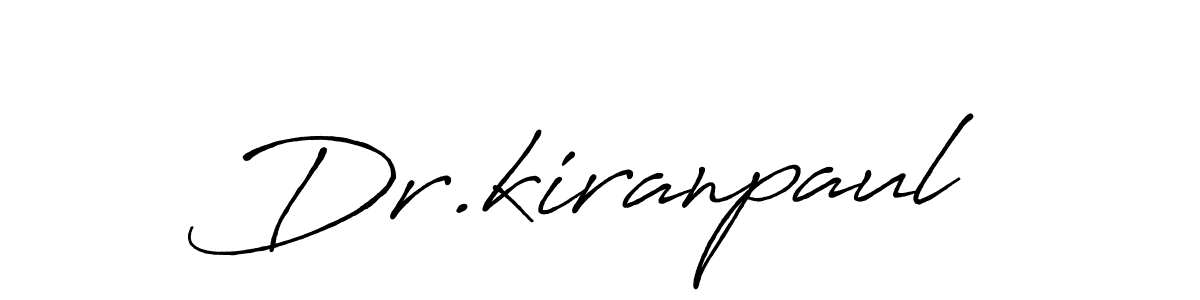 This is the best signature style for the Dr.kiranpaul name. Also you like these signature font (Antro_Vectra_Bolder). Mix name signature. Dr.kiranpaul signature style 7 images and pictures png