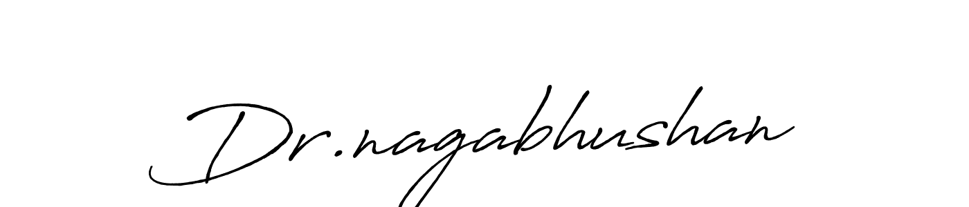 Design your own signature with our free online signature maker. With this signature software, you can create a handwritten (Antro_Vectra_Bolder) signature for name Dr.nagabhushan. Dr.nagabhushan signature style 7 images and pictures png