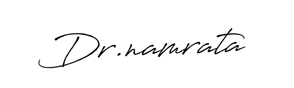 Make a beautiful signature design for name Dr.namrata. With this signature (Antro_Vectra_Bolder) style, you can create a handwritten signature for free. Dr.namrata signature style 7 images and pictures png