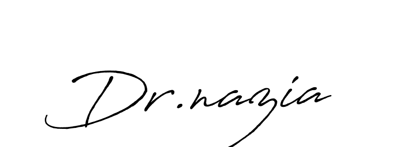 Make a beautiful signature design for name Dr.nazia. Use this online signature maker to create a handwritten signature for free. Dr.nazia signature style 7 images and pictures png