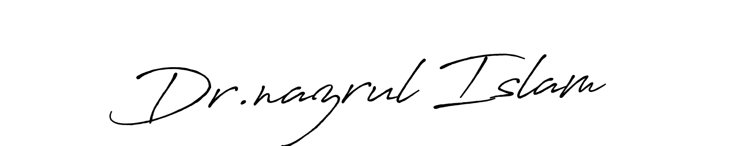 Design your own signature with our free online signature maker. With this signature software, you can create a handwritten (Antro_Vectra_Bolder) signature for name Dr.nazrul Islam. Dr.nazrul Islam signature style 7 images and pictures png