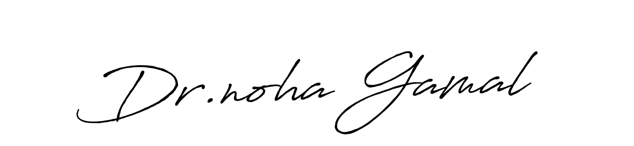 How to make Dr.noha Gamal signature? Antro_Vectra_Bolder is a professional autograph style. Create handwritten signature for Dr.noha Gamal name. Dr.noha Gamal signature style 7 images and pictures png