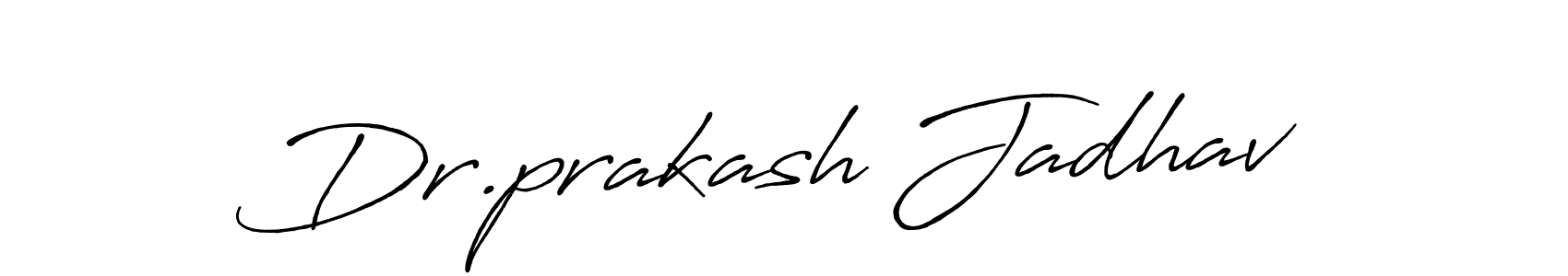 Design your own signature with our free online signature maker. With this signature software, you can create a handwritten (Antro_Vectra_Bolder) signature for name Dr.prakash Jadhav. Dr.prakash Jadhav signature style 7 images and pictures png