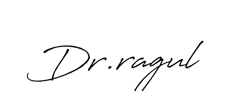 How to make Dr.ragul name signature. Use Antro_Vectra_Bolder style for creating short signs online. This is the latest handwritten sign. Dr.ragul signature style 7 images and pictures png