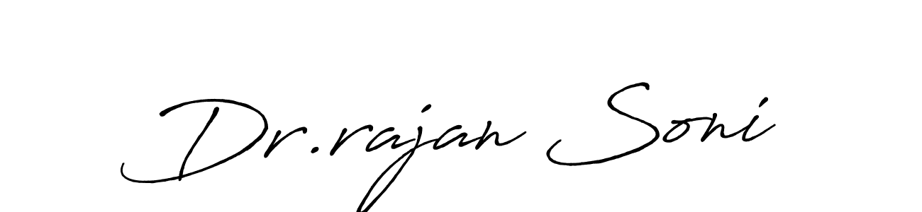 Antro_Vectra_Bolder is a professional signature style that is perfect for those who want to add a touch of class to their signature. It is also a great choice for those who want to make their signature more unique. Get Dr.rajan Soni name to fancy signature for free. Dr.rajan Soni signature style 7 images and pictures png