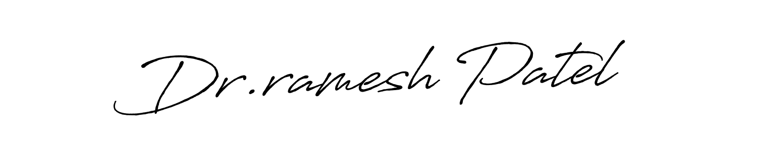 The best way (Antro_Vectra_Bolder) to make a short signature is to pick only two or three words in your name. The name Dr.ramesh Patel include a total of six letters. For converting this name. Dr.ramesh Patel signature style 7 images and pictures png
