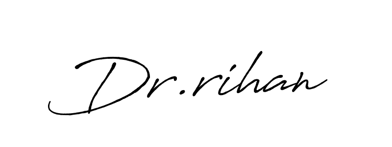 Antro_Vectra_Bolder is a professional signature style that is perfect for those who want to add a touch of class to their signature. It is also a great choice for those who want to make their signature more unique. Get Dr.rihan name to fancy signature for free. Dr.rihan signature style 7 images and pictures png