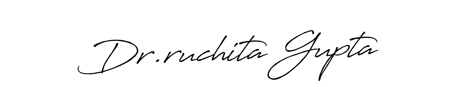 Make a beautiful signature design for name Dr.ruchita Gupta. Use this online signature maker to create a handwritten signature for free. Dr.ruchita Gupta signature style 7 images and pictures png