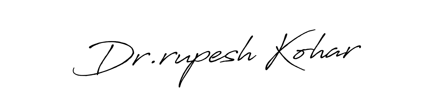 Make a beautiful signature design for name Dr.rupesh Kohar. With this signature (Antro_Vectra_Bolder) style, you can create a handwritten signature for free. Dr.rupesh Kohar signature style 7 images and pictures png