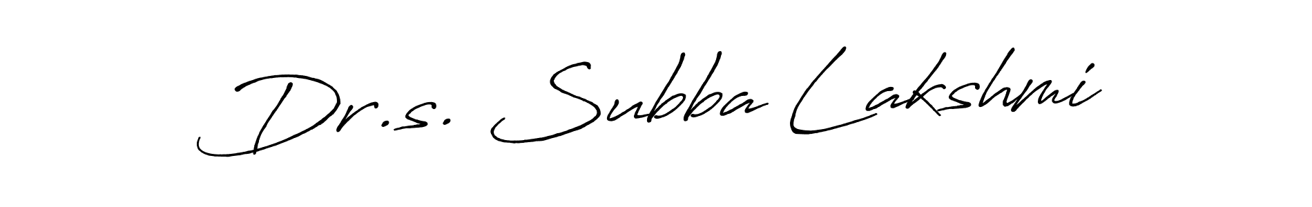 Similarly Antro_Vectra_Bolder is the best handwritten signature design. Signature creator online .You can use it as an online autograph creator for name Dr.s. Subba Lakshmi. Dr.s. Subba Lakshmi signature style 7 images and pictures png