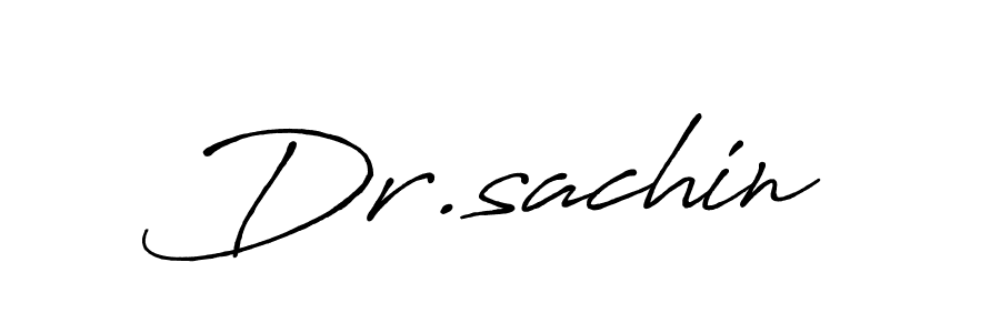 Design your own signature with our free online signature maker. With this signature software, you can create a handwritten (Antro_Vectra_Bolder) signature for name Dr.sachin. Dr.sachin signature style 7 images and pictures png