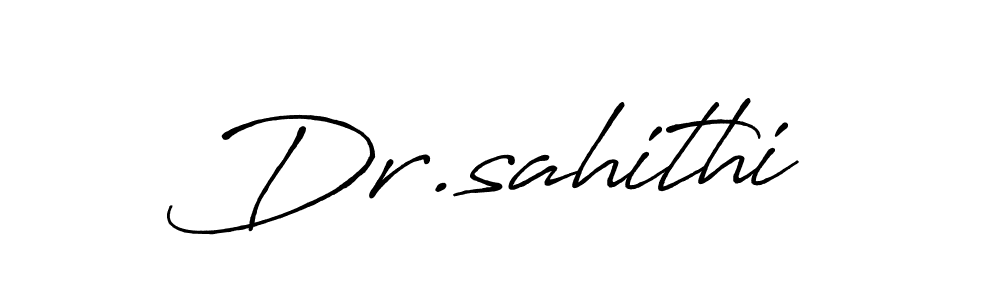 if you are searching for the best signature style for your name Dr.sahithi. so please give up your signature search. here we have designed multiple signature styles  using Antro_Vectra_Bolder. Dr.sahithi signature style 7 images and pictures png