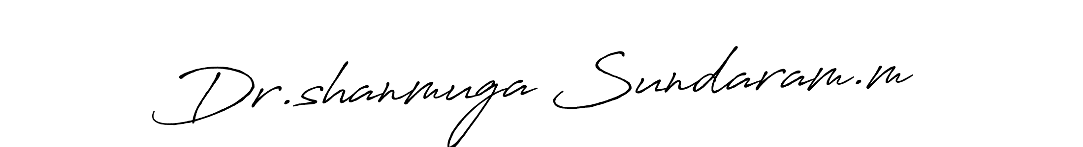 See photos of Dr.shanmuga Sundaram.m official signature by Spectra . Check more albums & portfolios. Read reviews & check more about Antro_Vectra_Bolder font. Dr.shanmuga Sundaram.m signature style 7 images and pictures png