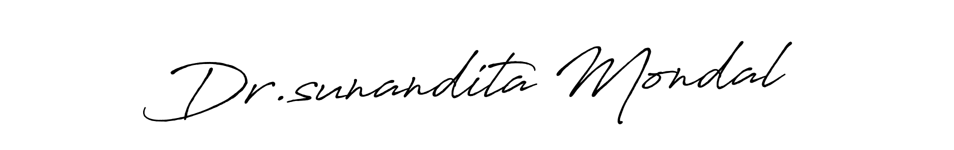 Make a beautiful signature design for name Dr.sunandita Mondal. Use this online signature maker to create a handwritten signature for free. Dr.sunandita Mondal signature style 7 images and pictures png