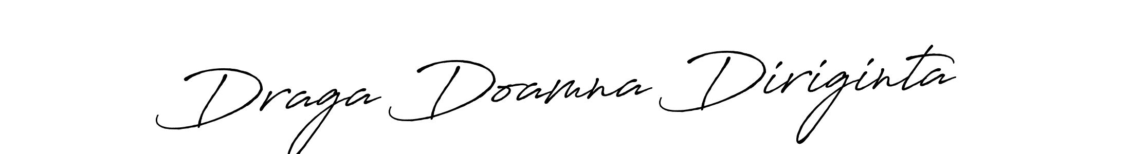 Use a signature maker to create a handwritten signature online. With this signature software, you can design (Antro_Vectra_Bolder) your own signature for name Draga Doamna Diriginta. Draga Doamna Diriginta signature style 7 images and pictures png