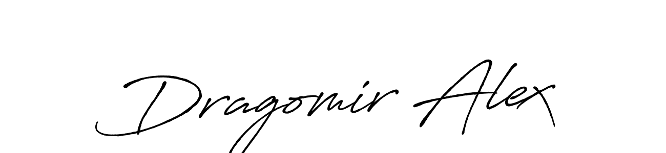Once you've used our free online signature maker to create your best signature Antro_Vectra_Bolder style, it's time to enjoy all of the benefits that Dragomir Alex name signing documents. Dragomir Alex signature style 7 images and pictures png
