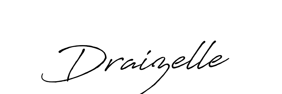 Make a beautiful signature design for name Draizelle. With this signature (Antro_Vectra_Bolder) style, you can create a handwritten signature for free. Draizelle signature style 7 images and pictures png