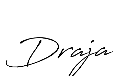 Create a beautiful signature design for name Draja. With this signature (Antro_Vectra_Bolder) fonts, you can make a handwritten signature for free. Draja signature style 7 images and pictures png