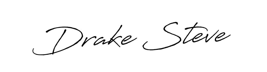 Design your own signature with our free online signature maker. With this signature software, you can create a handwritten (Antro_Vectra_Bolder) signature for name Drake Steve. Drake Steve signature style 7 images and pictures png