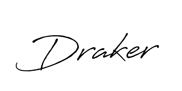 Design your own signature with our free online signature maker. With this signature software, you can create a handwritten (Antro_Vectra_Bolder) signature for name Draker. Draker signature style 7 images and pictures png