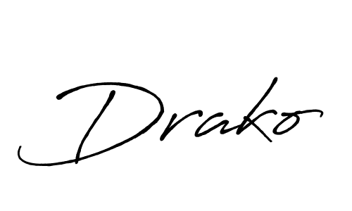 How to make Drako name signature. Use Antro_Vectra_Bolder style for creating short signs online. This is the latest handwritten sign. Drako signature style 7 images and pictures png