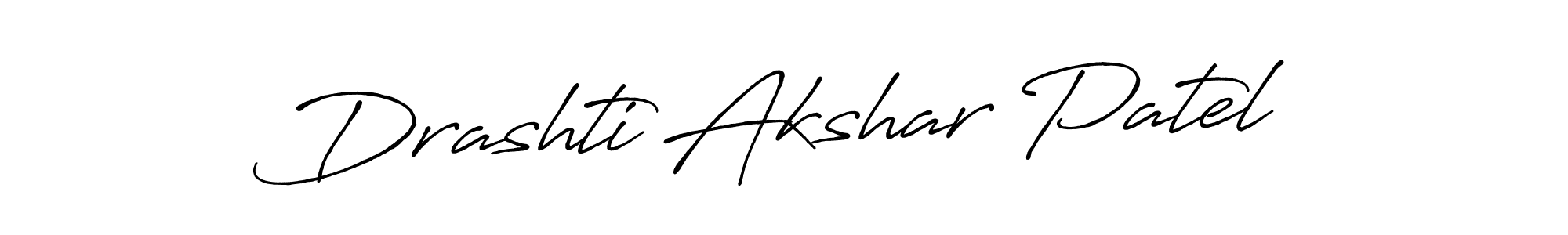 It looks lik you need a new signature style for name Drashti Akshar Patel. Design unique handwritten (Antro_Vectra_Bolder) signature with our free signature maker in just a few clicks. Drashti Akshar Patel signature style 7 images and pictures png