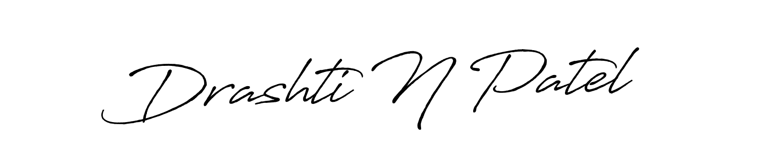 How to Draw Drashti N Patel signature style? Antro_Vectra_Bolder is a latest design signature styles for name Drashti N Patel. Drashti N Patel signature style 7 images and pictures png