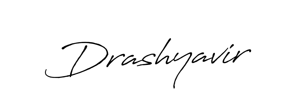 Design your own signature with our free online signature maker. With this signature software, you can create a handwritten (Antro_Vectra_Bolder) signature for name Drashyavir. Drashyavir signature style 7 images and pictures png