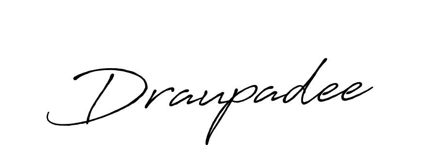 How to Draw Draupadee signature style? Antro_Vectra_Bolder is a latest design signature styles for name Draupadee. Draupadee signature style 7 images and pictures png