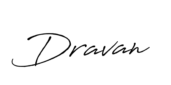 Make a beautiful signature design for name Dravan. With this signature (Antro_Vectra_Bolder) style, you can create a handwritten signature for free. Dravan signature style 7 images and pictures png