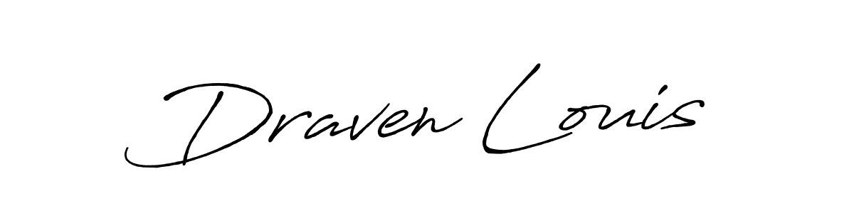 Similarly Antro_Vectra_Bolder is the best handwritten signature design. Signature creator online .You can use it as an online autograph creator for name Draven Louis. Draven Louis signature style 7 images and pictures png