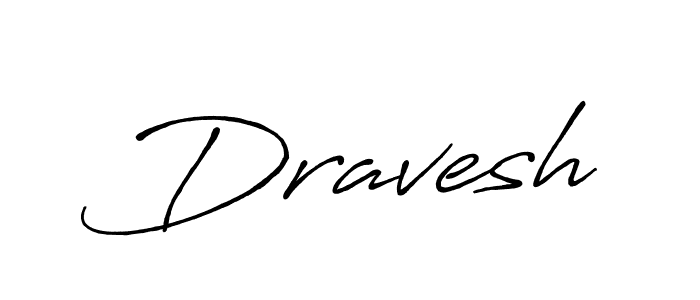 Design your own signature with our free online signature maker. With this signature software, you can create a handwritten (Antro_Vectra_Bolder) signature for name Dravesh. Dravesh signature style 7 images and pictures png