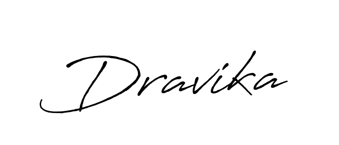 Dravika stylish signature style. Best Handwritten Sign (Antro_Vectra_Bolder) for my name. Handwritten Signature Collection Ideas for my name Dravika. Dravika signature style 7 images and pictures png