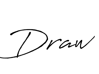 Design your own signature with our free online signature maker. With this signature software, you can create a handwritten (Antro_Vectra_Bolder) signature for name Draw. Draw signature style 7 images and pictures png