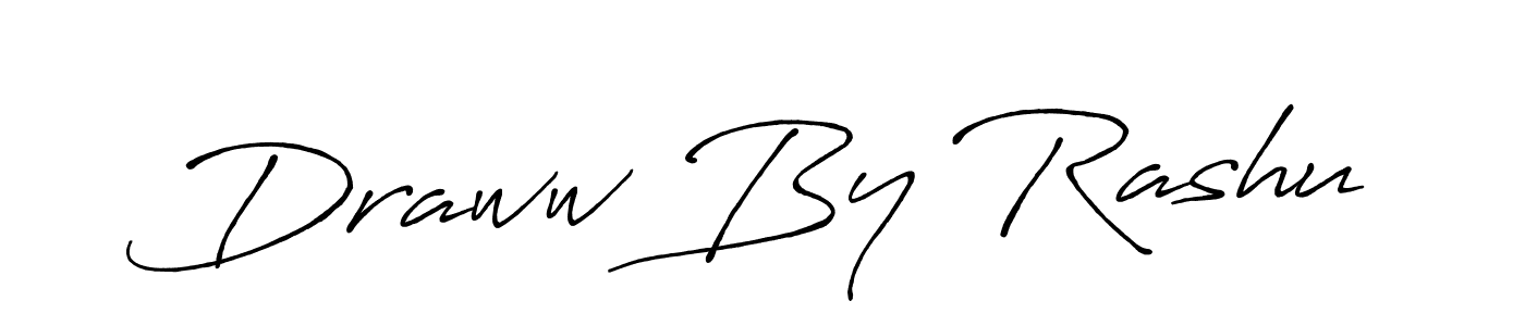 How to make Draww By Rashu name signature. Use Antro_Vectra_Bolder style for creating short signs online. This is the latest handwritten sign. Draww By Rashu signature style 7 images and pictures png