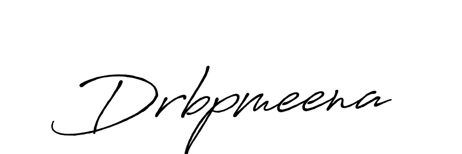 Create a beautiful signature design for name Drbpmeena. With this signature (Antro_Vectra_Bolder) fonts, you can make a handwritten signature for free. Drbpmeena signature style 7 images and pictures png