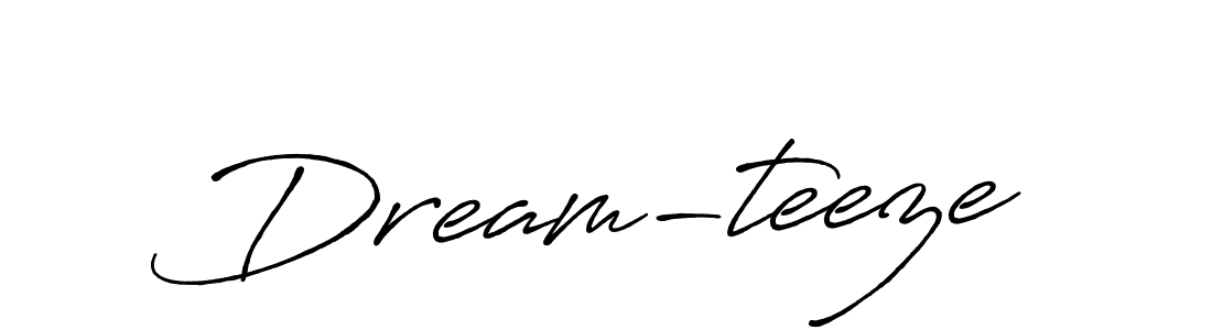 Use a signature maker to create a handwritten signature online. With this signature software, you can design (Antro_Vectra_Bolder) your own signature for name Dream-teeze. Dream-teeze signature style 7 images and pictures png