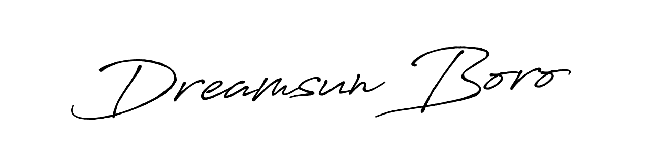 It looks lik you need a new signature style for name Dreamsun Boro. Design unique handwritten (Antro_Vectra_Bolder) signature with our free signature maker in just a few clicks. Dreamsun Boro signature style 7 images and pictures png