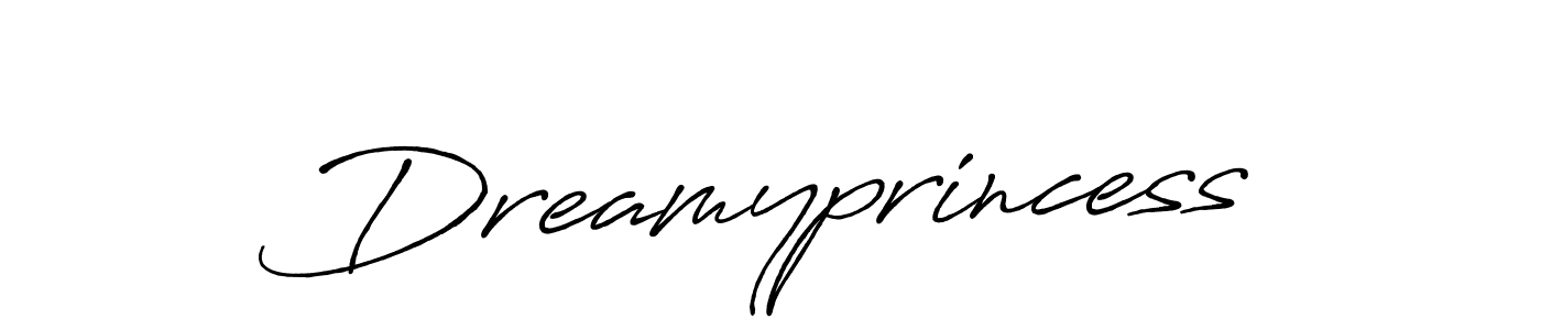 Use a signature maker to create a handwritten signature online. With this signature software, you can design (Antro_Vectra_Bolder) your own signature for name Dreamyprincess. Dreamyprincess signature style 7 images and pictures png