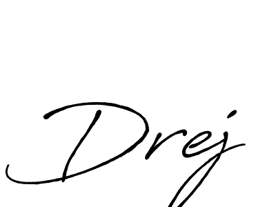 Create a beautiful signature design for name Drej. With this signature (Antro_Vectra_Bolder) fonts, you can make a handwritten signature for free. Drej signature style 7 images and pictures png