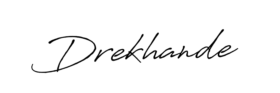 Create a beautiful signature design for name Drekhande. With this signature (Antro_Vectra_Bolder) fonts, you can make a handwritten signature for free. Drekhande signature style 7 images and pictures png